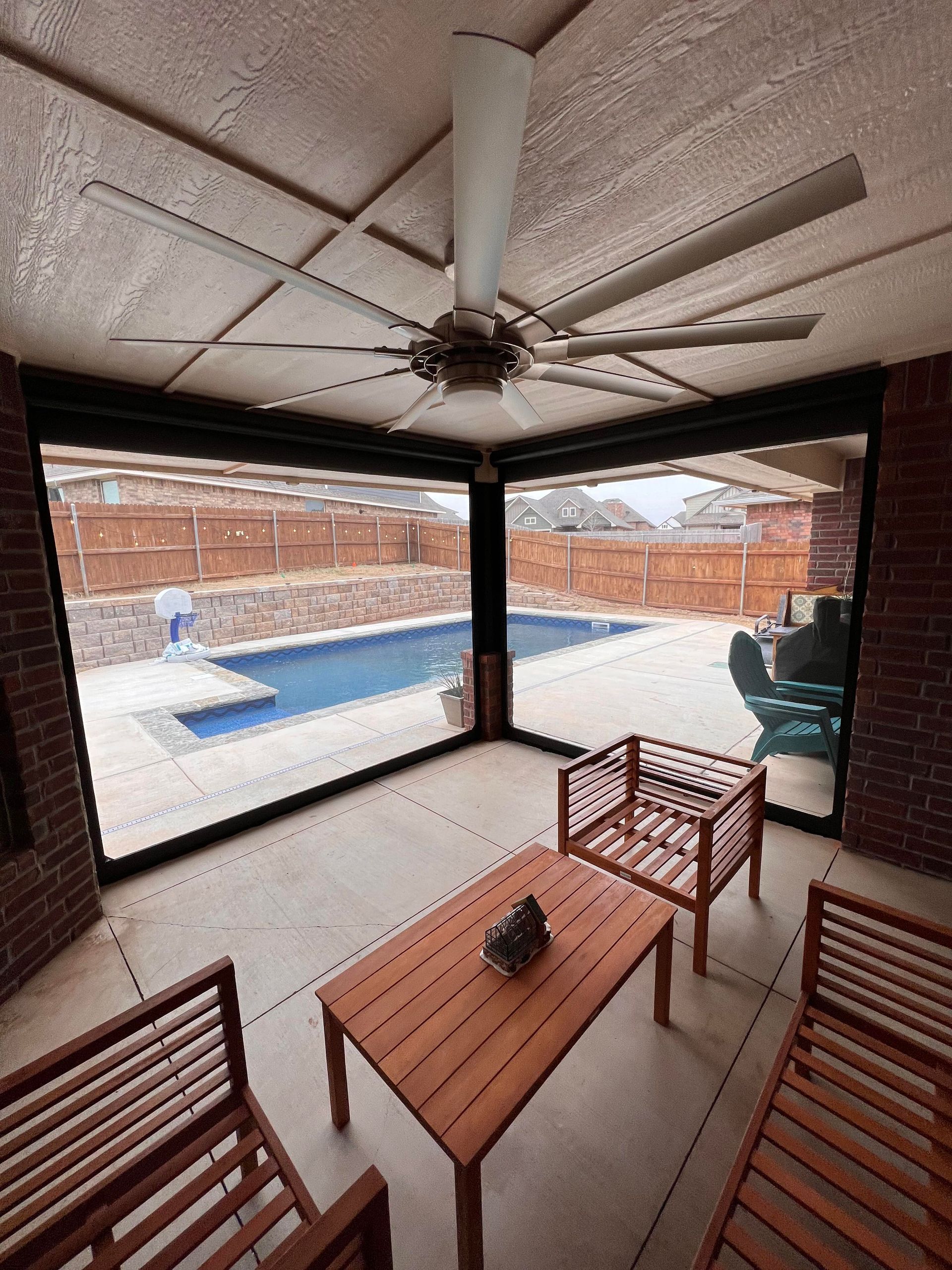 Motorized retractable screen, Oklahoma City